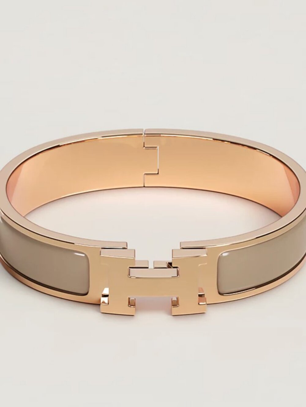 Hermes Clic H bracelet Marron Glace